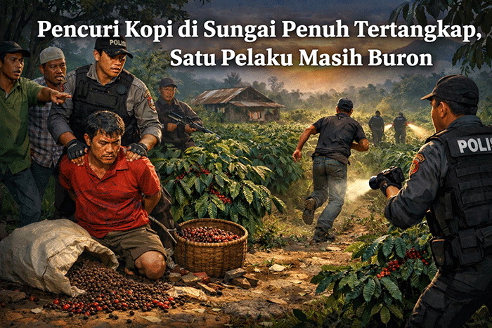 ilustrasi pelaku pencurian kopi