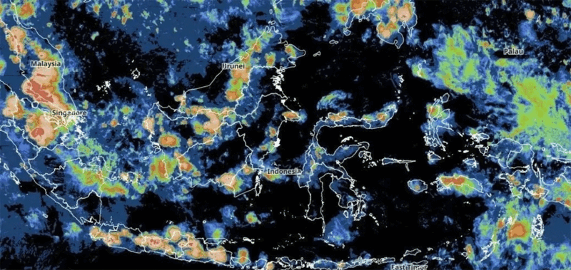 BMKG mencatat, delapan provinsi dengan potensi hujan sangat lebat dengan potensi bencana hidrometeorologi seperti banjir dan longsor. / BMKG