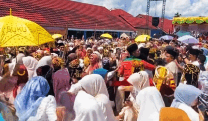 Acara kenduri sko desa koto baru, 19/4/2026. (Ft: Istimewa)