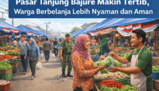 ilustrasi gambar pasar tanjung bajure