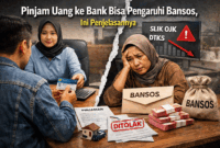 Ilustrasi pinjaman uang ke bank