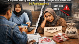 Ilustrasi pinjaman uang ke bank