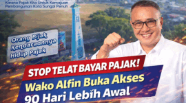 Wali Kota Sungai Penuh Alfin mengimbau warga bayar pajak kendaraan 90 hari sebelum jatuh tempo