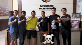 Polisi berhasil menangkap pelaku pembakar mobil di Bungo.-ist/jambi-independent.co.id-