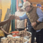 Wako Alfin bincang dengan pedagang.
