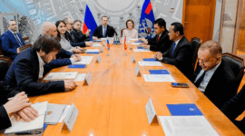 Menteri ESDM Bahlil Lahadalia bertemu Menteri Energi Rusia Sergey Tsivilev.Foto: Dok. Kementerian ESDM