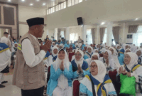 Wawako Azhar Hamzah Sambut Jamaah Calon Haji Sungai Penuh di Asrama Haji Jambi