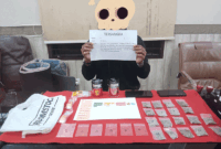 Ditangkap di Pos Security, Polisi Amankan 84 Pil Ekstasi dan 18 Bungkus Ganja dari Tangan RP-