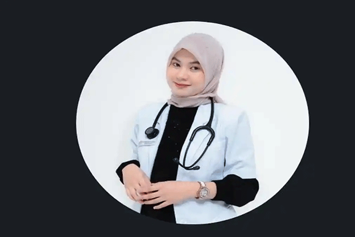 Dokter magang lulusan Unsri, dr Myta Aprilia Azmy, meninggal diduga karena beban kerja berlebih dan sakit.(Sripoku.com)