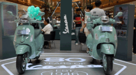 Peluncuran Vespa 80th Anniversary di Pondok Indah Mall 2, Jakarta, Rabu (26/5/2026). Foto: Syahrul Ghiffari/kumparan