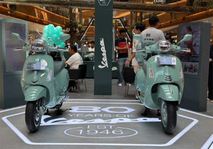 Peluncuran Vespa 80th Anniversary di Pondok Indah Mall 2, Jakarta, Rabu (26/5/2026). Foto: Syahrul Ghiffari/kumparan