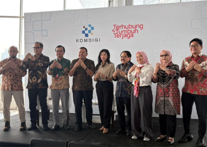 Komdigi meresmikan pendaftaran nomor seluler menggunakan biometrik pengenalan wajah di FX Sudirman, Jakarta Pusat, Jumat (29/5/2026). Foto: Ryan Iqbal/kumparan