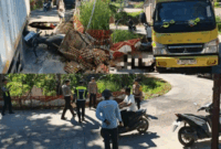 Pedagang Telur yang Mengalami Musibah dan Polisi Olah TKP.