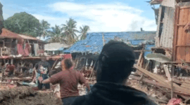 Ledakan di kawasan padat penduduk di Biak Numfor, Papua, Minggu (31/5/2026). Foto: Dok. Istimewa