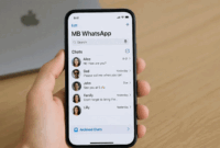 Tampilan MB WhatsApp di Android yang sudah mirip WhatsApp iPhone iOS sepenuhnya /Generated by OpenAI/