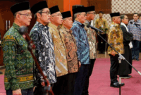 Pelantikan 7 pejabat Eselon I di Kementerian PU, Jakarta pada Jumat (1/5/2026). Foto: Dok. Birkom Kementerian PU