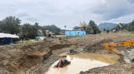 Lokasi penambangan emas tanoa izin (peti) di Kabupaten Merangin yang diungkap Polda jambi. ANTARA/HO/Humas Polda Jambi