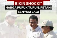 Disaat geopolitik dunia memanas, melalui kebijakan Presuden Prabowo Subianto menurunkan harga pupuk bersubsidi untuk petani sebesar 20 persen