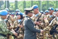 Panglima TNI Jenderal TNI Agus Subiyanto, 
Melepas  pasukannya ke  Lebanon. Sebanyak 744 personil TNI yang tergabung dalam satgas Kontingen Garuda (Konga) United Nations Interim Force in Lebanon (UNIFIL) untuk menjalankan misi perdamaian di Lebanon.