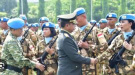 Panglima TNI Jenderal TNI Agus Subiyanto, 
Melepas  pasukannya ke  Lebanon. Sebanyak 744 personil TNI yang tergabung dalam satgas Kontingen Garuda (Konga) United Nations Interim Force in Lebanon (UNIFIL) untuk menjalankan misi perdamaian di Lebanon.