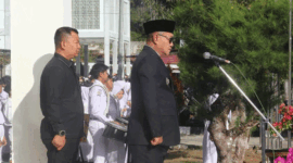 Wali Kota Sungai Penuh Alfin memimpin upacara Hari Lahir Pancasila 2026