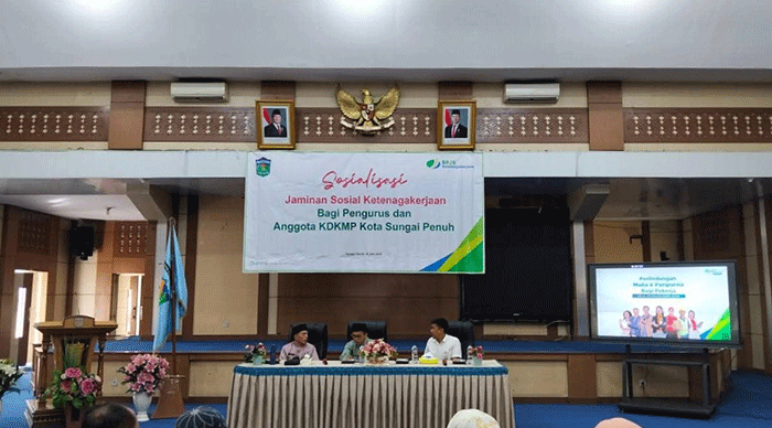 sosialisasi Program BPJS Ketenagakerjaan kepada pengurus dan anggota Koperasi Desa/Kelurahan Merah Putih (KDKMP) Rabu (10/6/2026)