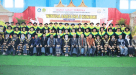 STIE Sakti Alam Kerinci mengukuhkan 313 sarjana baru pada Wisuda Tahun Akademik 2026.