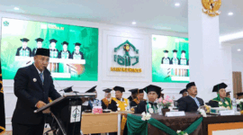 Wali Kota Sungai Penuh, Alfin, SH menghadiri prosesi Wisuda XII Institut Agama Islam Negeri (IAIN) Kerinci 