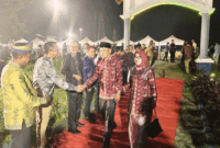 Wawako Sungai Penuh Azhar Hamzah menghadiri pembukaan Pekan Kebudayaan Daerah Kabupaten Merangin di Taman Mini Melayu Jambi.