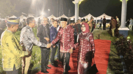 Wawako Sungai Penuh Azhar Hamzah menghadiri pembukaan Pekan Kebudayaan Daerah Kabupaten Merangin di Taman Mini Melayu Jambi.