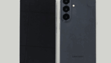 Bocoran tampilan Samsung Galaxy S26 FE yang dibagikan WPC. Ponsel ini tampak mengusung modul kamera yang mirip dengan seri Galaxy S26. (WPC)