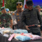 Ribuan butir pil ekstasi dan ratusan gram sabu dimusnahkan Polda Jambi dalam peringatan Hari Anti Narkotika Internasional (HANI) yang digelar di Lapangan Polda Jambi, Jumat (26/6/2026). 