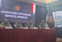 Konferensi pers Kementerian Pertahanan Republik Indonesia terkait evaluasi Latsar SPPI KDKMP, Sabtu (27/6/2026). Foto: Pradya Tirta/kumparan