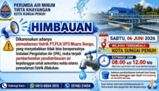 Pengumuman Resmi dari Perumda Air Minum Tirta Khayangan Kota Sungai Penuh.