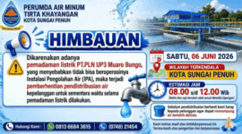 Pengumuman Resmi dari Perumda Air Minum Tirta Khayangan Kota Sungai Penuh.