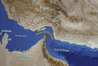 Ilustrasi Selat Hormuz. Foto: DIA TV/Shutterstock