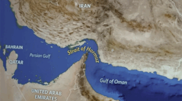 Ilustrasi Selat Hormuz. Foto: DIA TV/Shutterstock