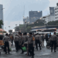Massa mahasiswa membubarkan diri usai menggelar aksi unjuk rasa di depan Gedung DPR/MPR RI, Jakarta Pusat, Senin (15/6/2026). (Liputan6.com/Ady Anugrahadi)
