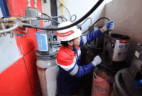 Tabung CNG (Compressed Natural Gas) 3 kilogram sebagai alternatif pengganti LPG 3 kg.