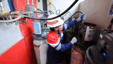 Tabung CNG (Compressed Natural Gas) 3 kilogram sebagai alternatif pengganti LPG 3 kg.