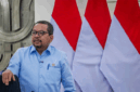 Kepala Bakom RI Muhammad Qodari bersiap memberikan keterangan pers terkait pembaruan PHTC