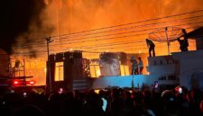 Kebakaran hebat melanda kawasan permukiman warga di Desa Sebukar, Kecamatan Tanah Cogok, Kabupaten Kerinci, Jumat (5/6/2026) sekitar pukul 21.00 WIB
