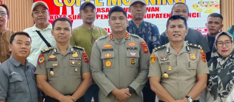 Kapolres Kerinci AKBP Ramadhani  gelar Coffee Morning jadi ajang silaturahmi, tetapi juga sebagai sarana memperkuat koordinasi dan komunikasi antara kepolisian dengan insan pers sebagai mitra strategis dalam menjaga kondusivitas daerah.
