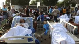 Korban gempa dasat Venezuela menekan korban baru ditemukanb135 orang, 1.500 orang lebih luka luka, tim SAR dan Federasi Internasional Perhimpunan Palang Merah dan Bulan Sabit Merah (IFRC) bersama Perserikatan Bangsa-Bangsa (PBB) telah memobilisasi tim mencari korban dipungut puing bangunan yang roboh