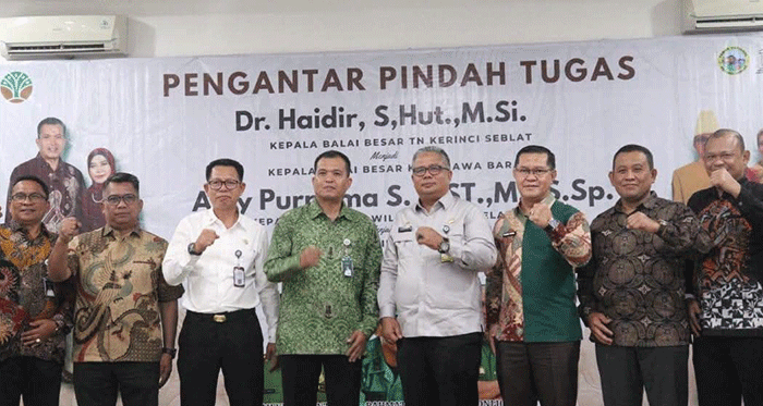Pemkot Sungai Penuh melepas Dr. Haidir yang mendapat tugas baru sebagai Kepala Balai Besar KSDA Jawa Barat.