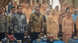 Pengurus Dharma Wanita Persatuan (DWP) Kota Sungai Penuh Masa Bakti 2024–2029 resmi dikukuhkan.