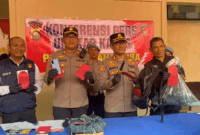 Tim Opsnal Polsek Telanaipura menangkap pelaku penikaaman di Pasar Angso Duo Jami pada Jumat (24/7/2026) sekitar pukul 00.30 WIB.