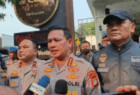 Kabid Humas Polda Metro Kombes Pol Budi Hermanto di lokasi Pengeledahan kawasan Cipete, Jakarta Selatan. Foto: Dok. Istimewa