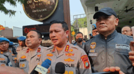 Kabid Humas Polda Metro Kombes Pol Budi Hermanto di lokasi Pengeledahan kawasan Cipete, Jakarta Selatan. Foto: Dok. Istimewa