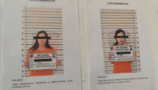 Polisi menunjukkan foto kedua tersangka yang terlibat dalam tewasnya ASN BPN Nias saat konpers di Polrestabes Medan, Sumatera Utara, Rabu (15/7/2026). Foto: Amar Marpaung/kumparan